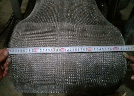 China 430mm Width Knitted Wire Mesh Structured Packing Monel 400 For Demister Pad supplier