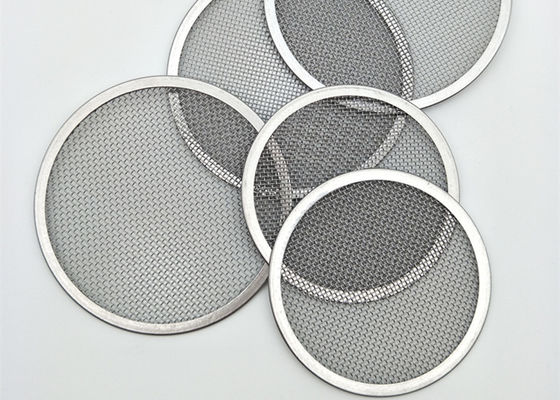 China 60 Micron Wire Mesh Filter Disc , Metal Filter Screen Circular Nickel Monel supplier