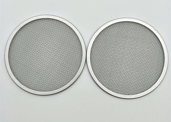China Edged Rimmed Mesh Filter Disc Square Hole Shape 100 200 Micron 1-5 Layers supplier