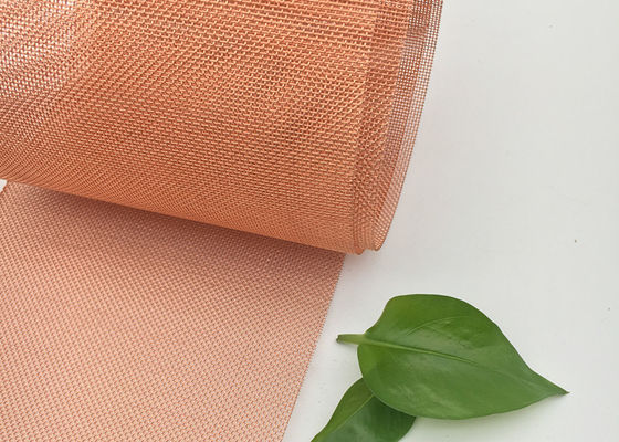 China Soft 150 180 200 Mesh Pure Copper Wire Mesh Faraday Cage EMF Fabric ISO SGS Listed supplier