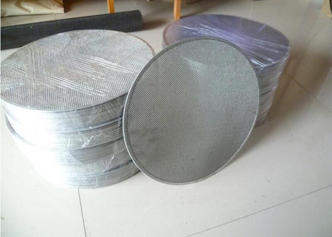Industrial Aerospace Wire Mesh Filter Disc Stainless Steel Round Shape